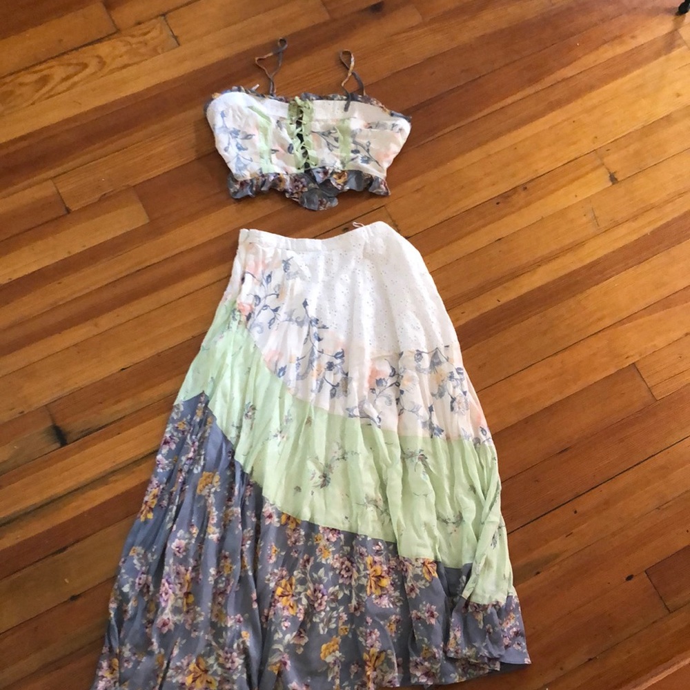 Free People Skirt & Top Set—only worn once!